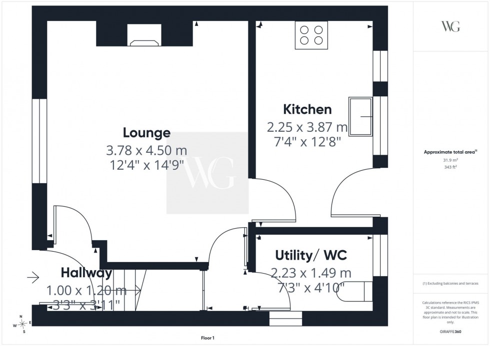 Floorplan for Hutton Road, Cranswick, YO25