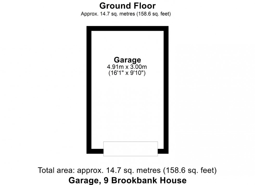 Floorplan for 9 Brookbank House, 21 Welham Road, Norton, Malton, North Yorkshire YO17 9DP