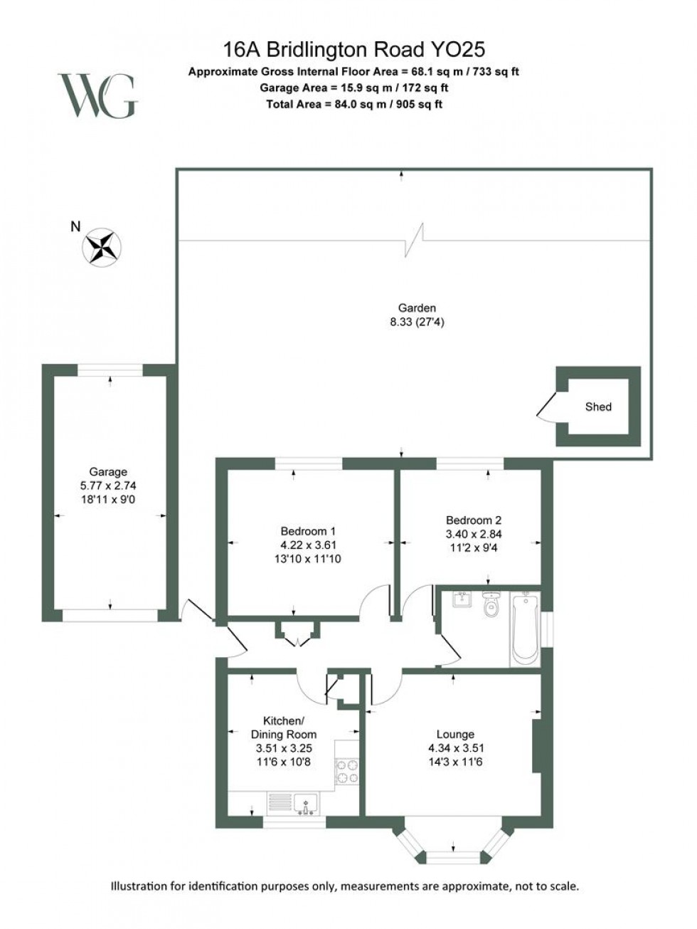 Floorplan for Bridlington Road, Beeford, Driffield