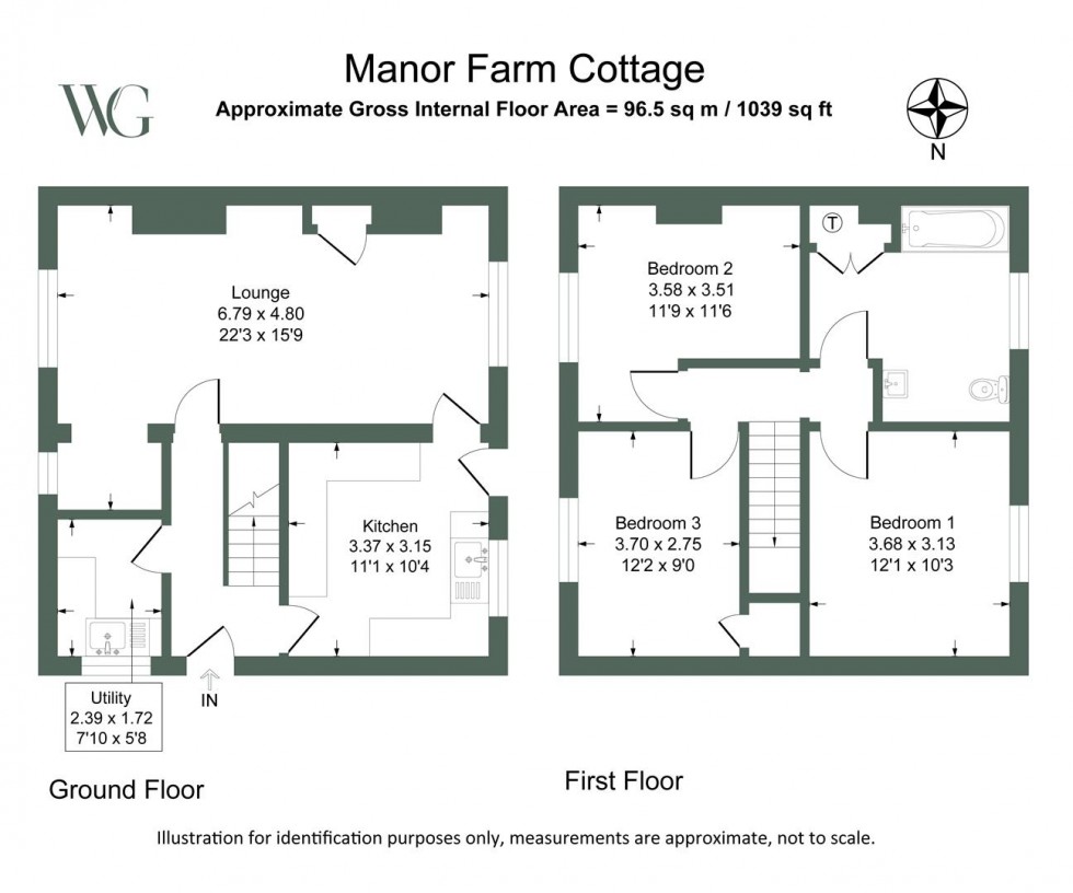 Floorplan for Manor Farm Cottage, Main Street Foxholes, Driffield, East Yorkshire, YO25 3QL