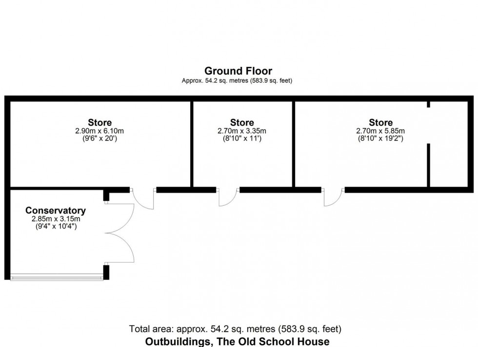 Floorplan for The Old School, West Knapton, Malton, North Yorkshire YO17 8JB