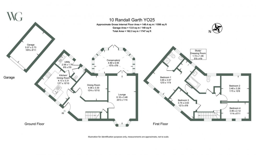 Floorplan for 10, Randall Garth Driffield, East Yorkshire, YO25 5PE