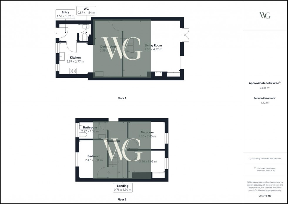 Floorplan for 4 Railway Cottages, West Knapton, Malton, YO17 6RL