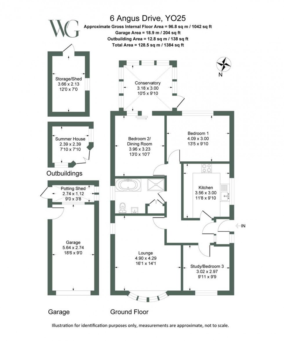 Floorplan for 6, Angus Drive Driffield, East Yorkshire, YO25 5BQ