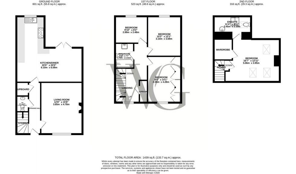 Floorplan for Christmas Cottage, Great Edstone, North Yorkshire, YO62 6NZ