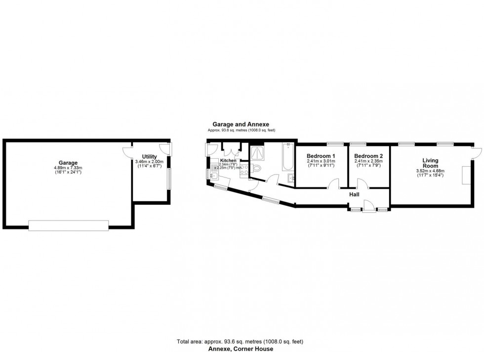 Floorplan for Corner House, Weaverthorpe, Malton, YO17 8ES