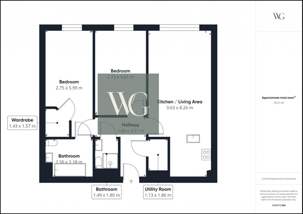 Floorplan for 11 Ryebeck Court, Pickering, North Yorkshire, YO18