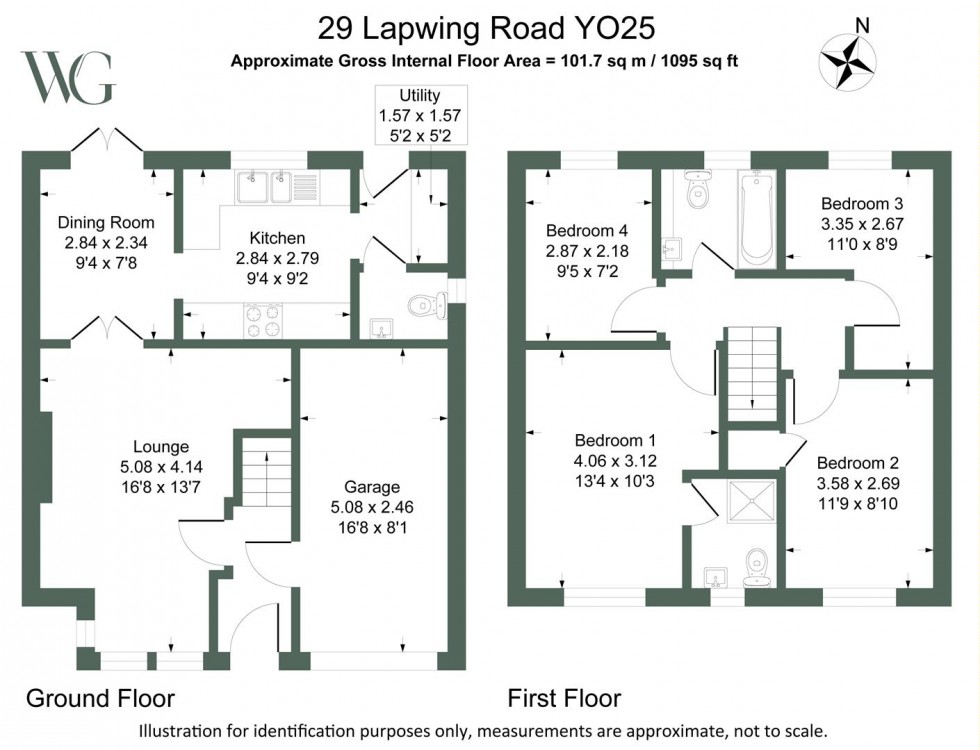 Floorplan for 29, Lapwing Road Driffield, East yorkshire, YO25 5LF