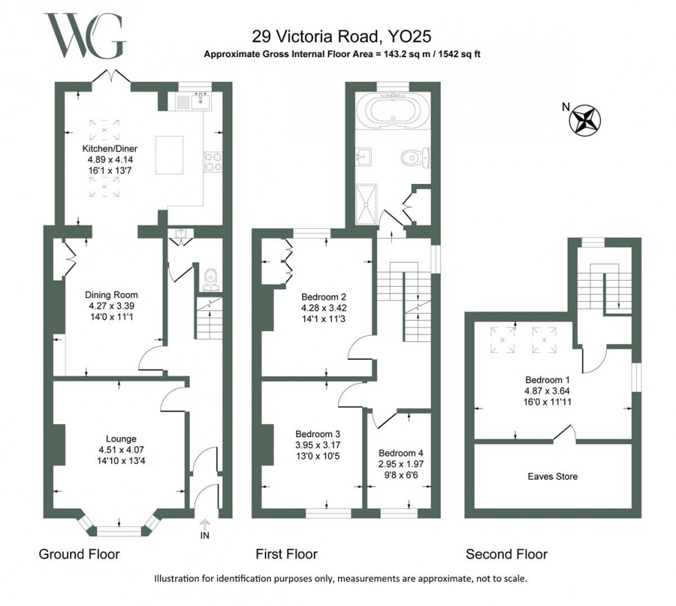 Floorplan for 29, Victoria Road Driffield, East Yorkshire, YO25 6UG