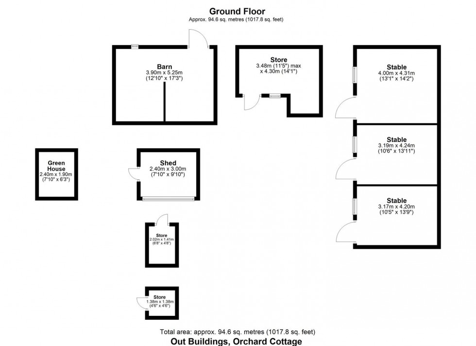 Floorplan for Orchard Cottage, Burythorpe, Malton, YO17 9LJ