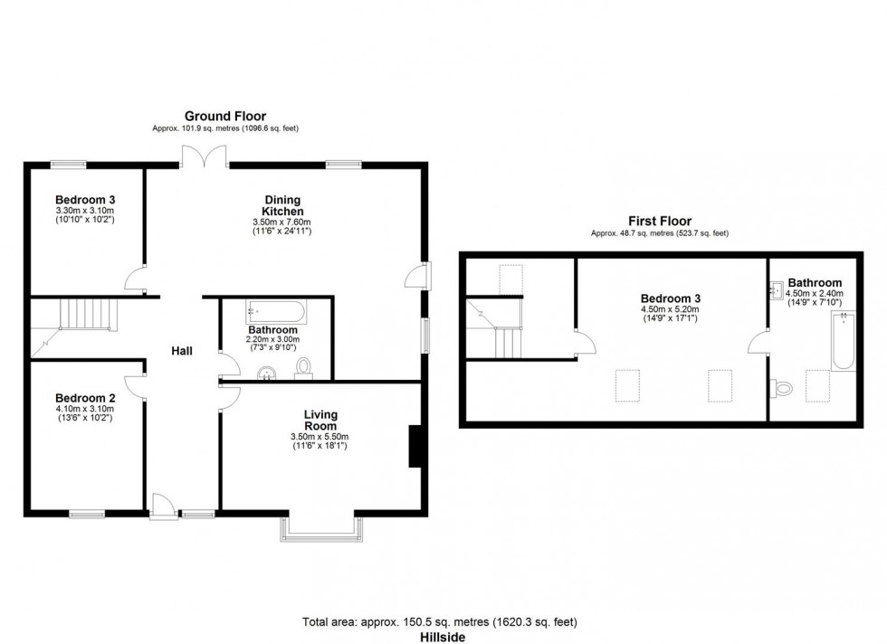 Floorplan for 19 Hillside Way, West Lutton, YO17 8TE