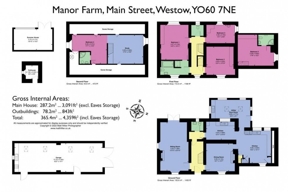 Floorplan for Manor Farm Main Street, Westow, North Yorkshire, YO60 7NE
