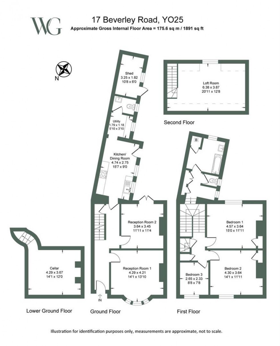 Floorplan for 17 Beverley Road, Driffield, YO25 6RX