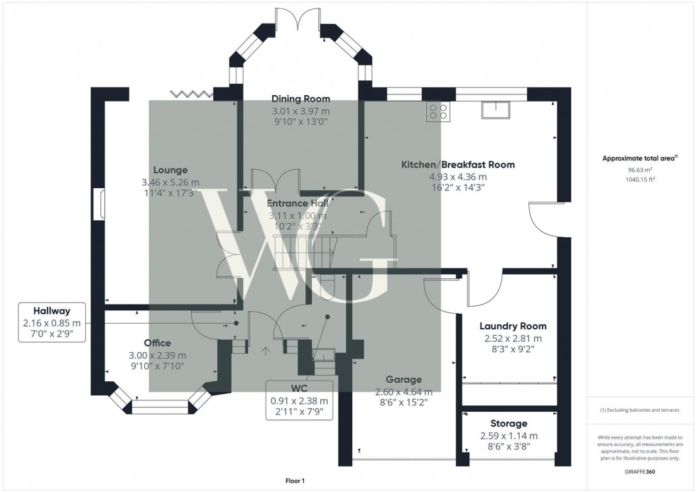 Floorplan for 2 Simpsons Place, Hutton Cranswick, Driffield, YO25 9BL