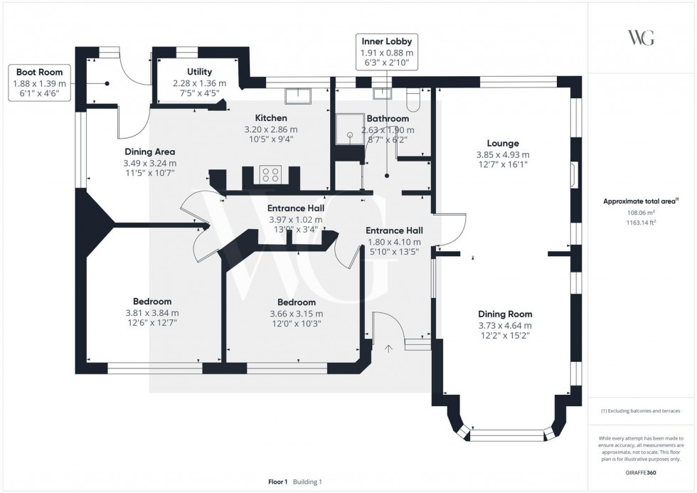 Floorplan for Wold Garth, Wold Road, Nafferton, Driffield, YO25 4LD