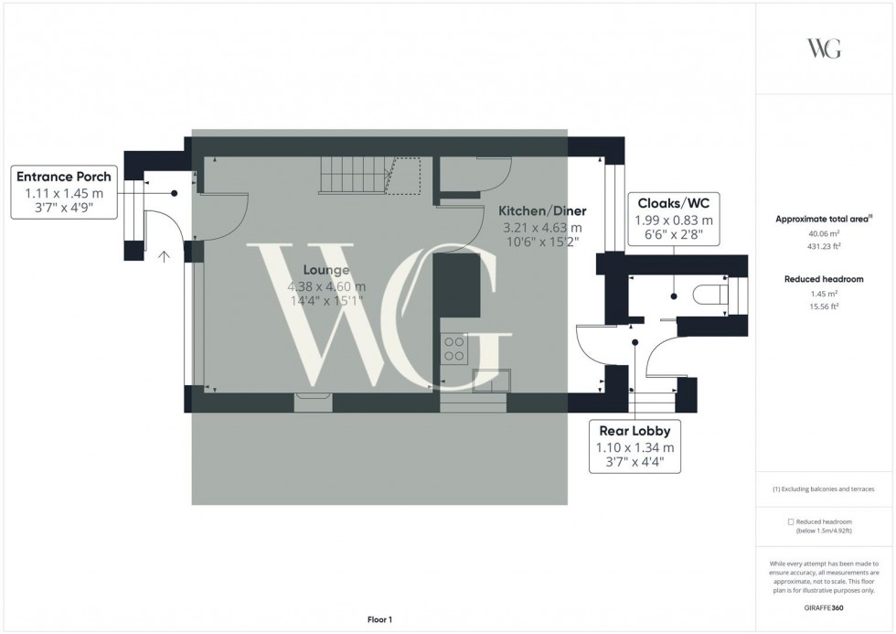 Floorplan for 50 Park Avenue, Driffield, YO25 5EJ