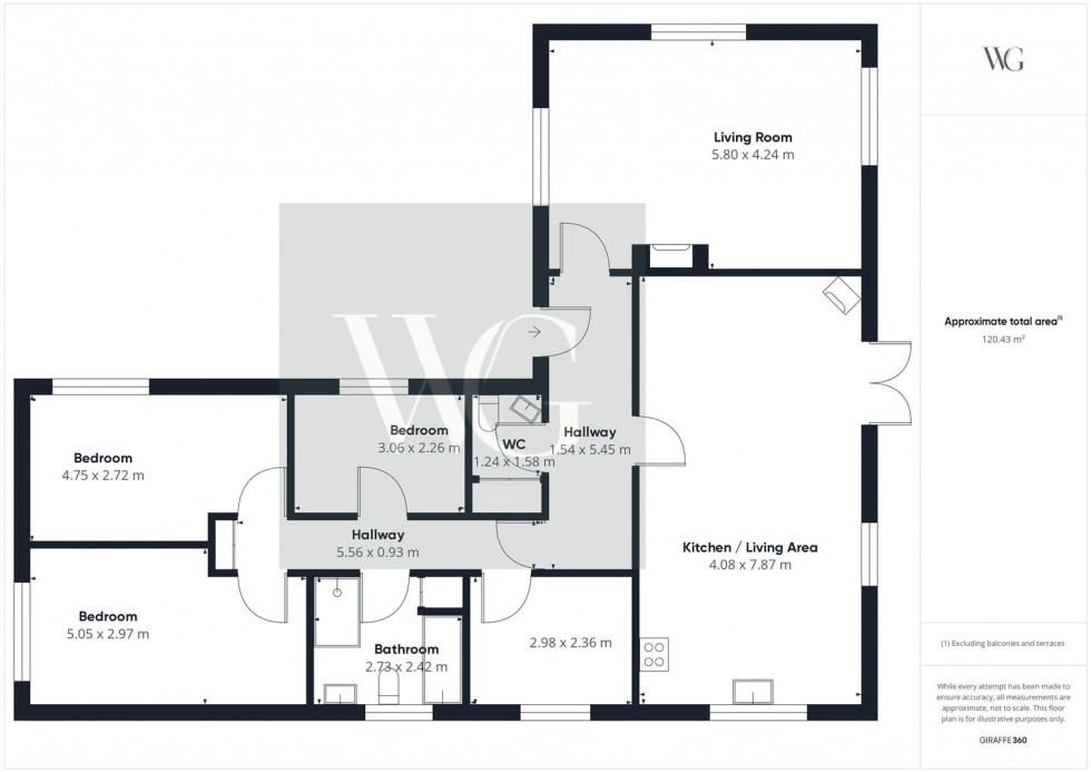 Floorplan for Treetops, West Lutton, Malton, North Yorkshire, YO17 8TF