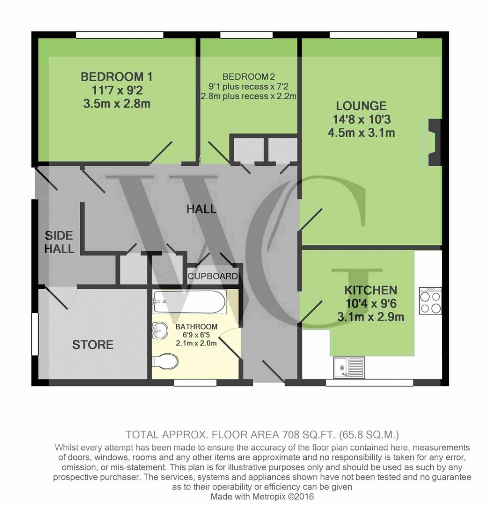 Floorplan for 1, Chestnut Avenue, Malton, YO17 7DJ