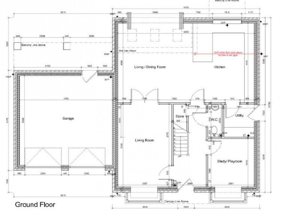 Floorplan for Willow Developments, River View, High St, Hook, Goole