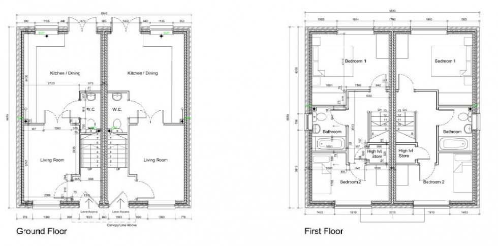 Floorplan for Willow Developments, River View, High St, Hook, Goole