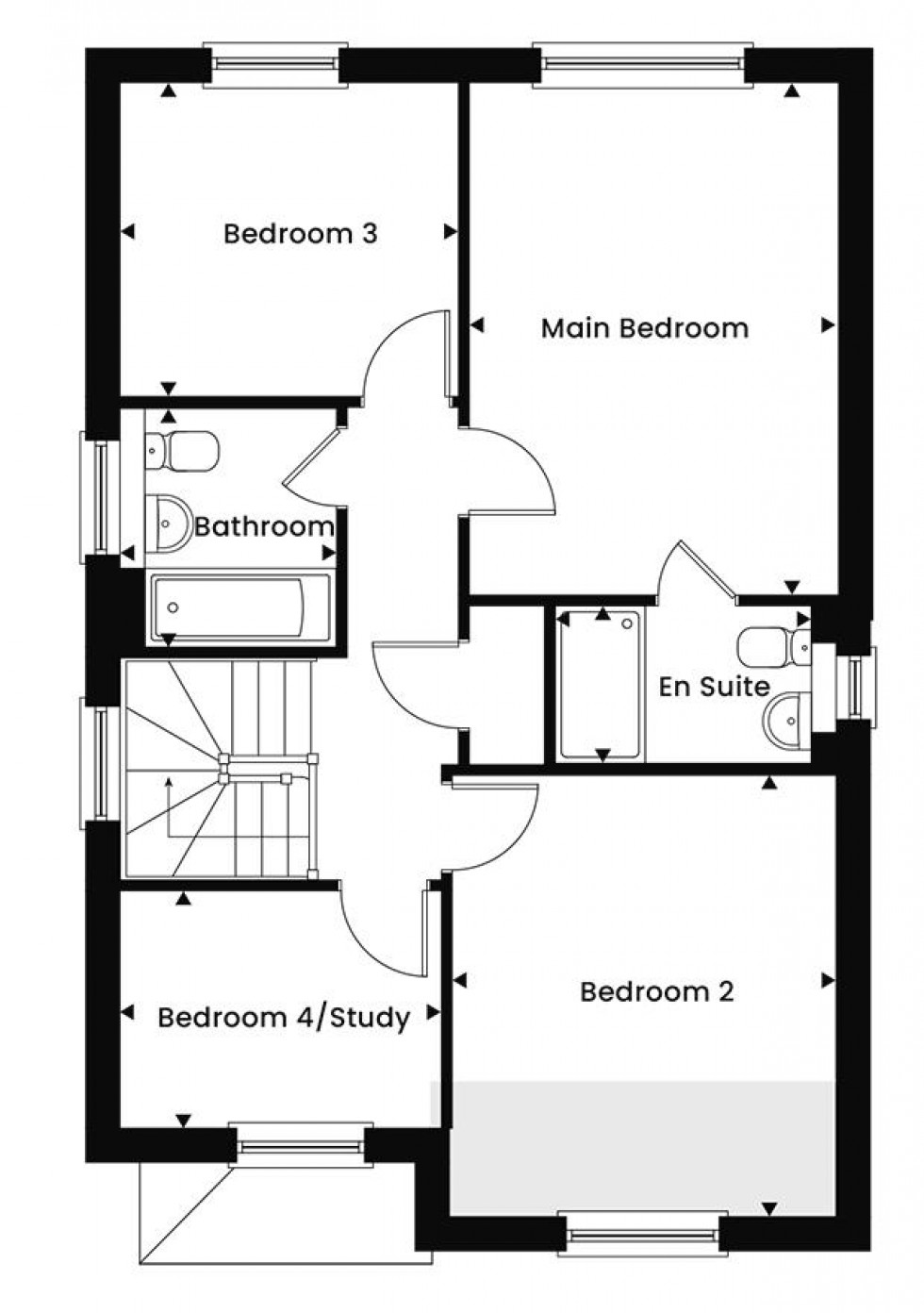 Floorplan for The Chiddingstone, Syacmore Park, Driffield