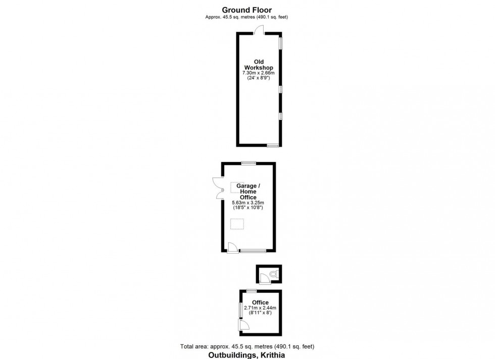 Floorplan for Krithia, Westgate, Thornton-Le-Dale, Pickering, North Yorkshire YO18 7SG