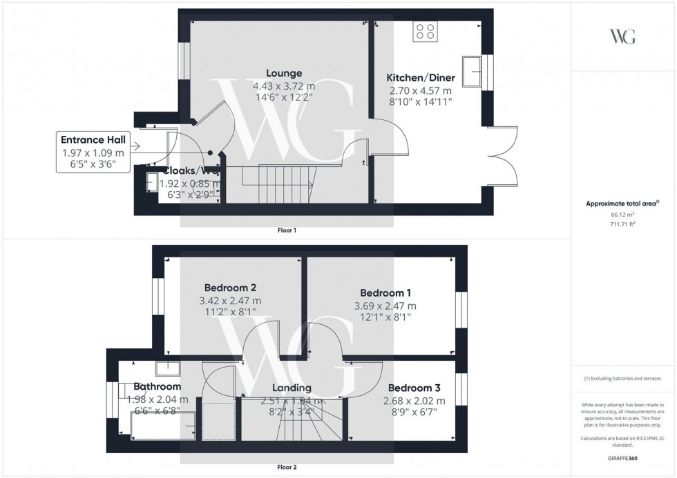 Floorplan for 30 Nalton Drive, Driffield, YO25 5GE