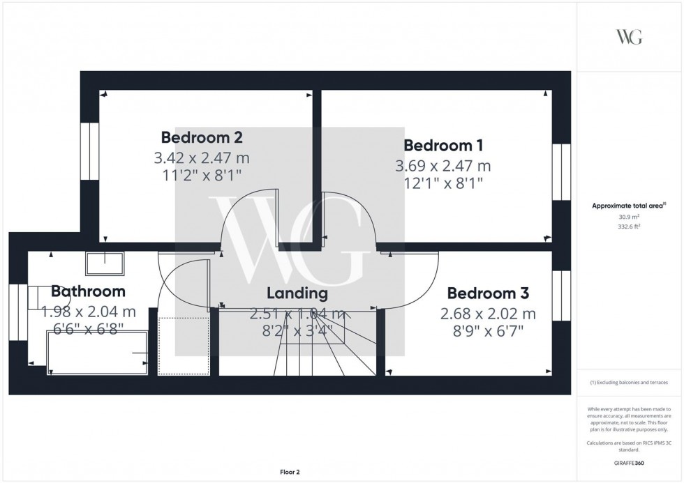 Floorplan for 30 Nalton Drive, Driffield, YO25 5GE