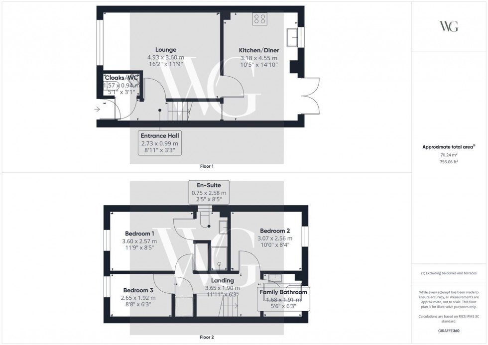 Floorplan for 12 Nalton Drive, Driffield, YO25 5GE