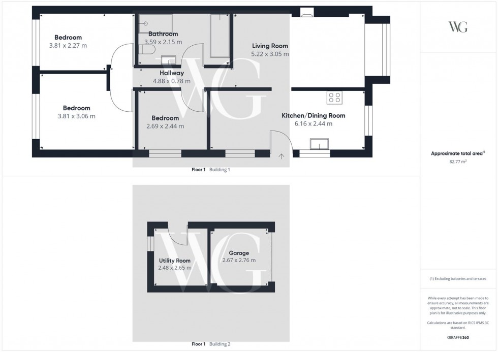 Floorplan for The Croft, Sheriff Hutton, York, North Yorkshire, YO60 6SQ