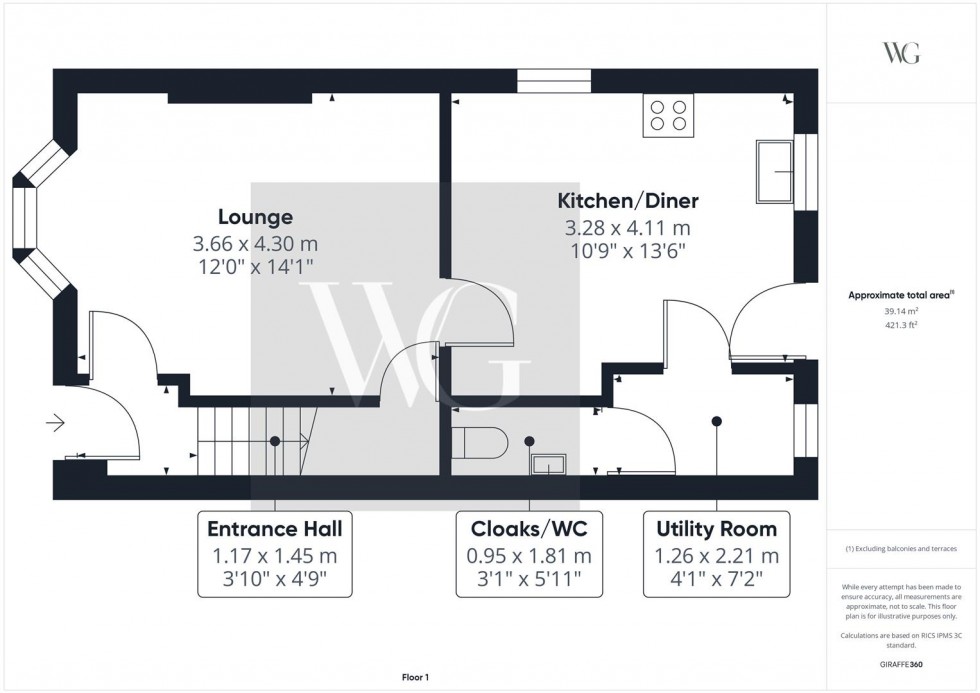 Floorplan for 43 Southwood Park, Driffield, YO25 9HJ