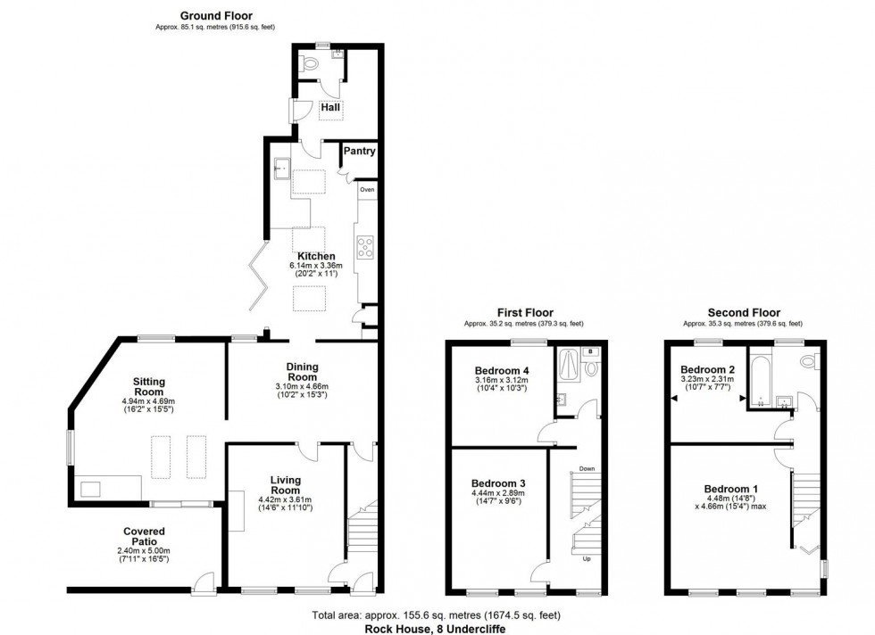 Floorplan for Rock House, Undercliffe, Pickering, YO18 7BB