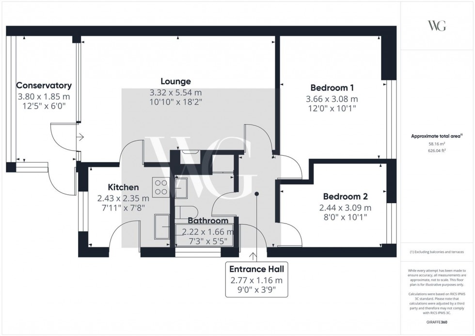 Floorplan for Thoresby Avenue, Bridlington YO16 7EL
