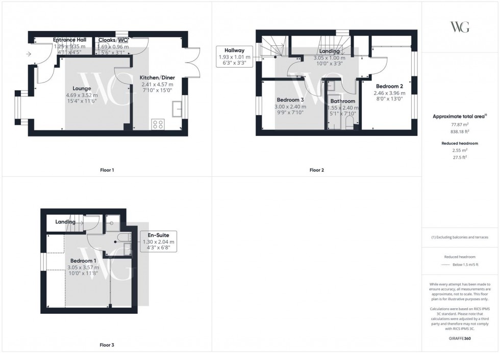 Floorplan for 9 Priory Close, Nafferton, Driffield, YO25 4AT