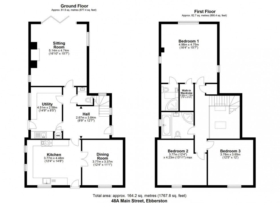 Floorplan for Maple Leaf House, 48A Main Street Ebberston, YO13 9NS