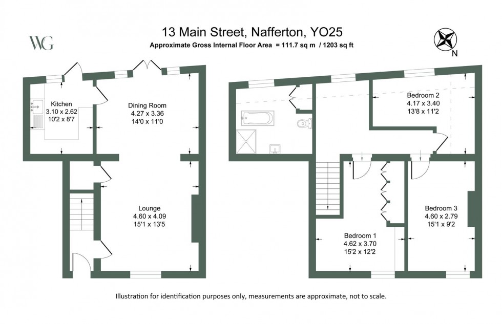 Floorplan for 13 High Street, Nafferton, Driffield, YO25 4JR