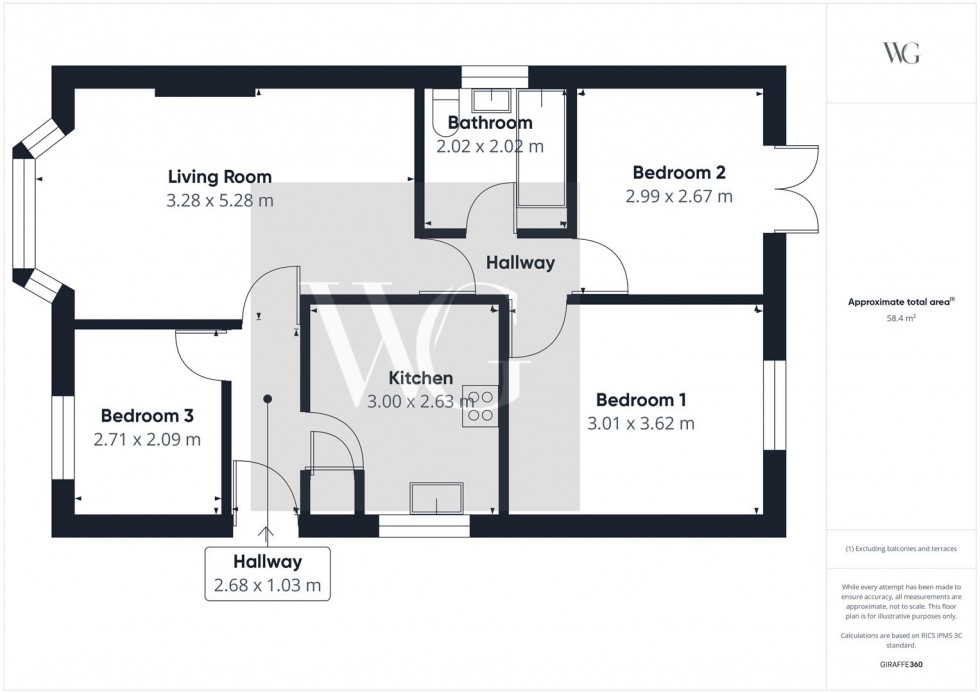 Floorplan for 5 Marshall Drive, Pickering, North Yorkshire, YO18 7JT