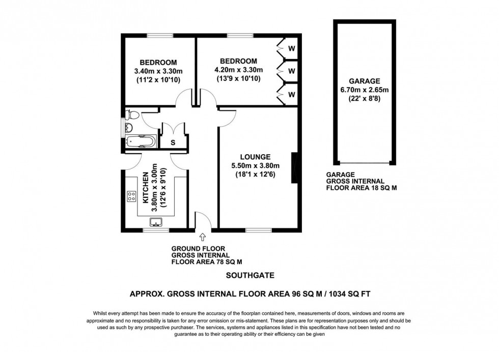 Floorplan for 4 Southgate, Crossgates, Scarborough YO12 4NB