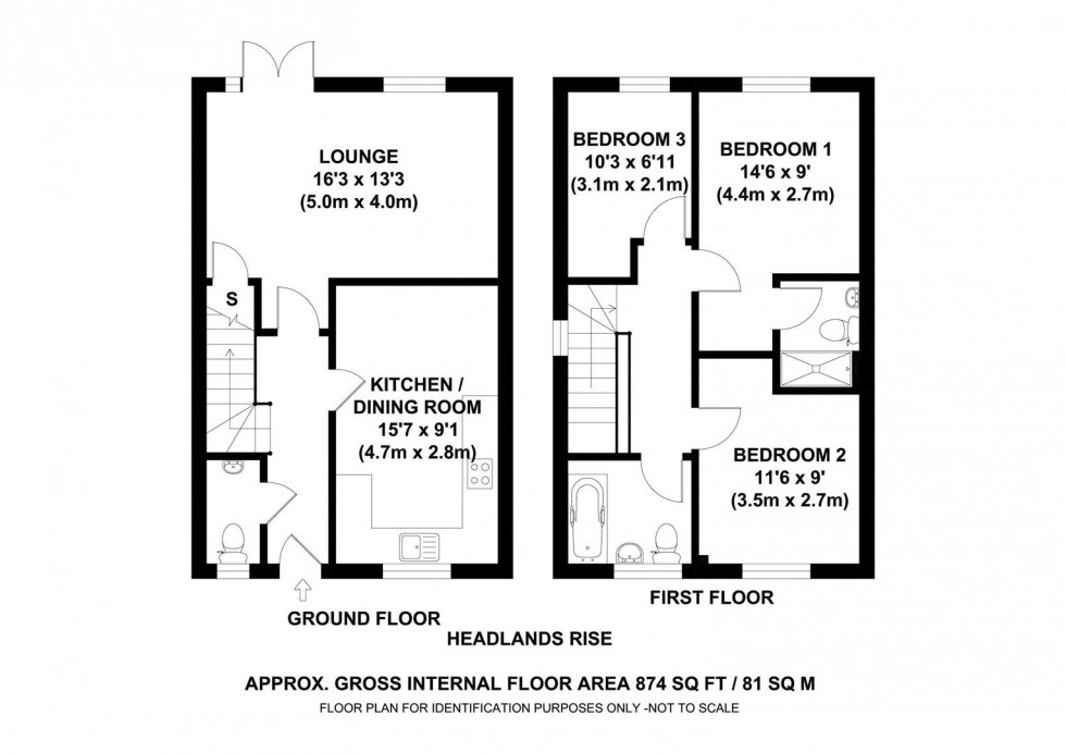 Floorplan for 83 Headland Rise, Malton, YO17 7PR