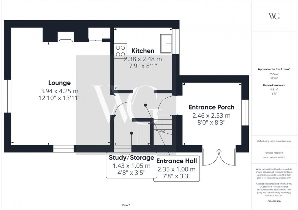Floorplan for 1 Towthorpe Cottages, Fimber, Driffield, YO25 3HA