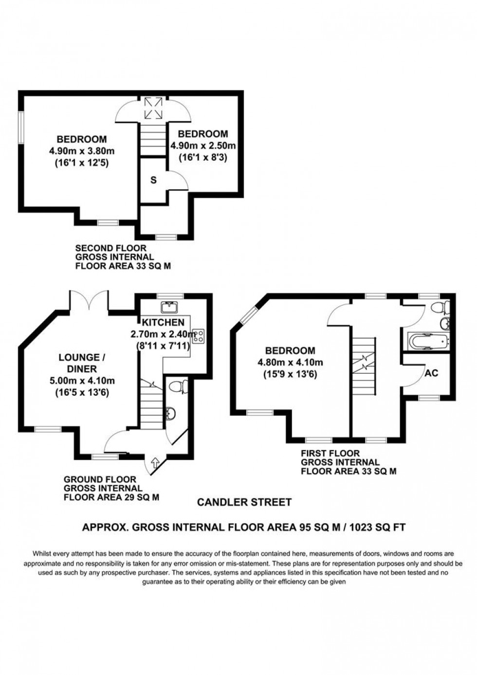 Floorplan for 102a Candler Street, Scarborough, YO12 7DG