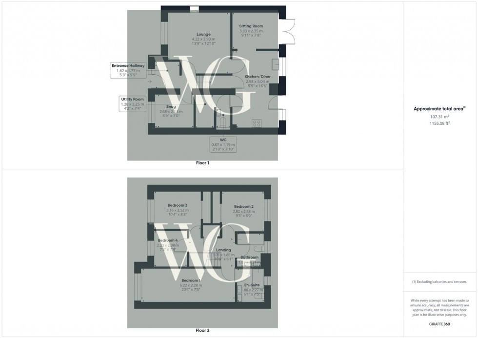 Floorplan for 4 The Paddocks, Driffield, YO25 6YQ