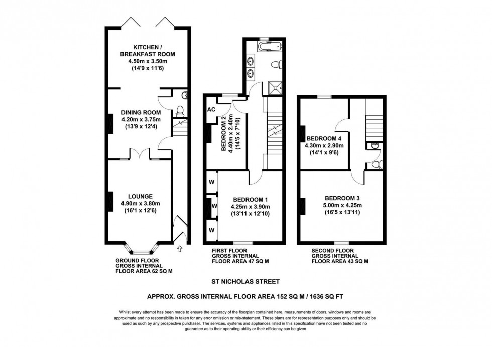 Floorplan for 15 St. Nicholas Street Norton, Malton, Yorkshire, YO17 9AQ