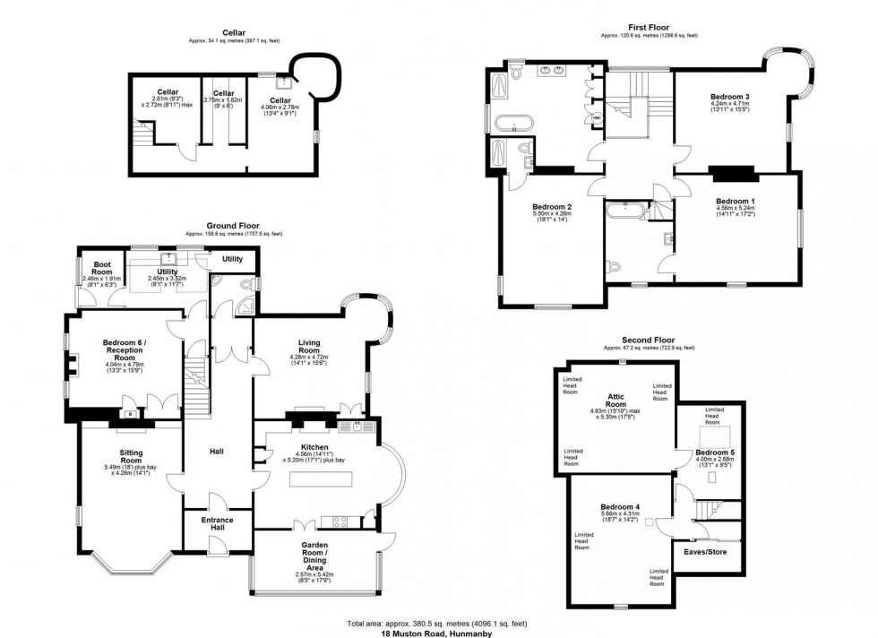 Floorplan for 18 Muston Road, Hunmanby, YO14 0JY