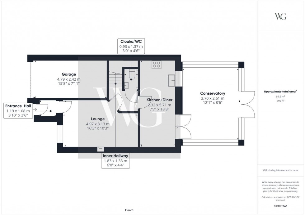 Floorplan for 4 Woodland Rise, Driffield, YO25 5JB