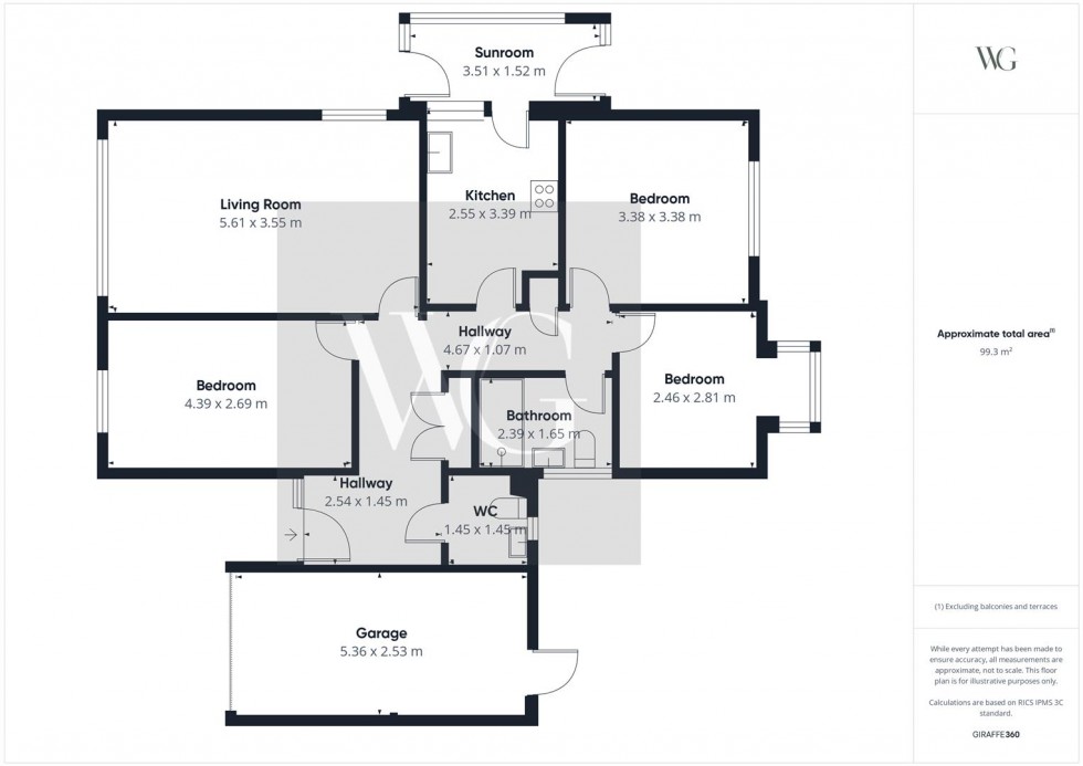 Floorplan for Aunums Close, Thornton-Le-Dale