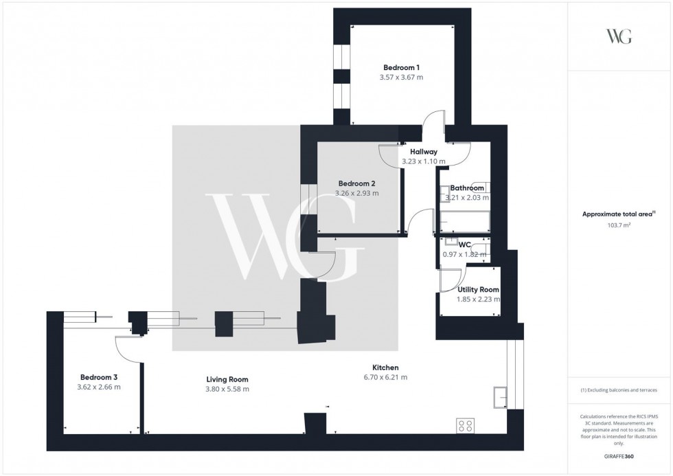 Floorplan for The Courtyard, Wilton