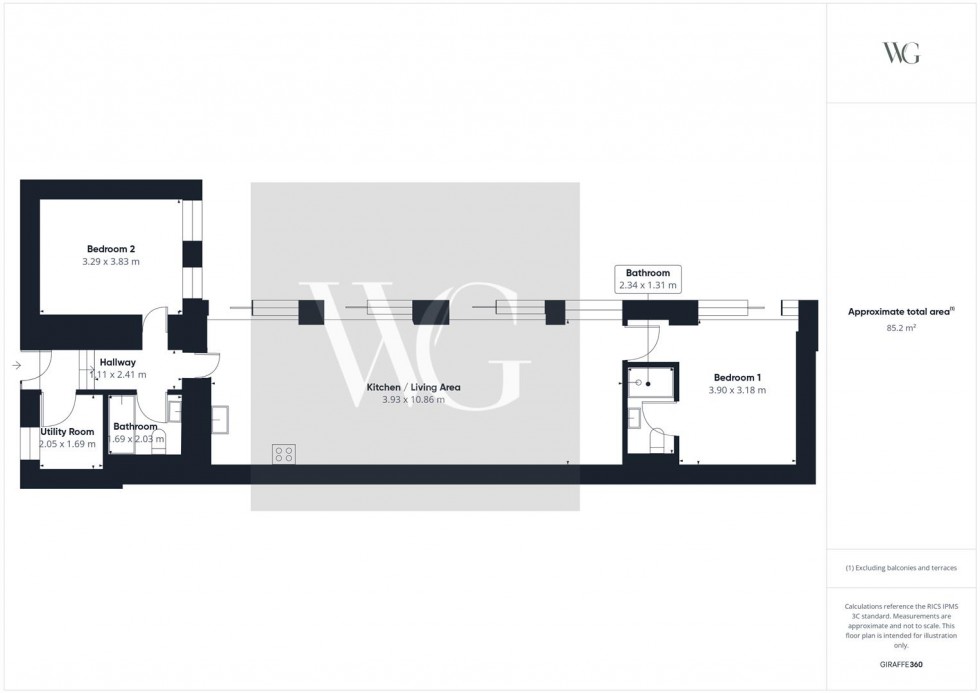 Floorplan for 3, The Courtyard, Wilton, YO18 7JY