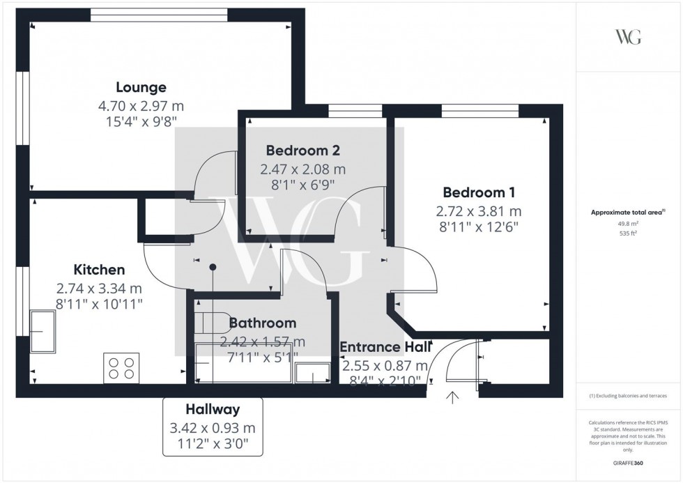 Floorplan for 11 Fawcett Gardens, Driffield, YO25 5NR