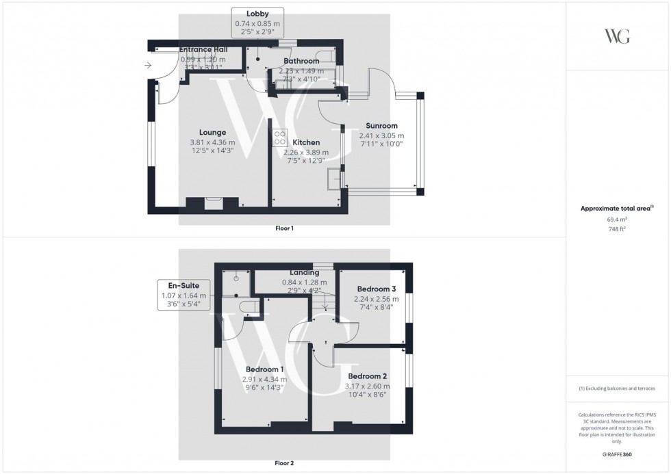 Floorplan for 12 Hutton Road, Cranswick, Driffield, YO25 9PJ